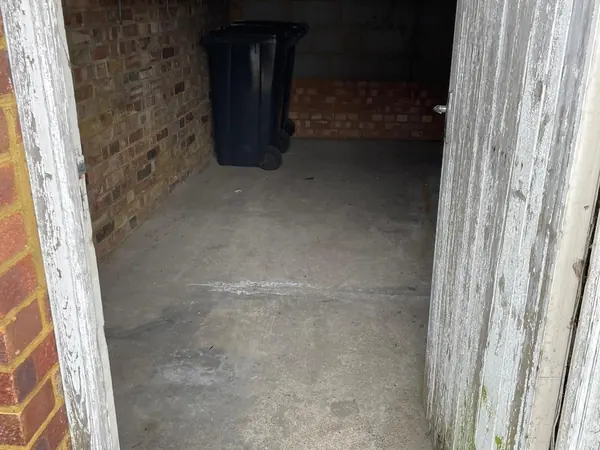 The same rooms emptied, floors clear