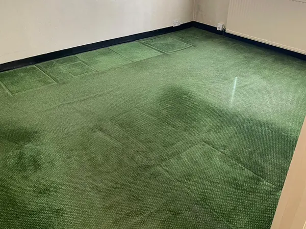 The same rooms emptied, floors clear