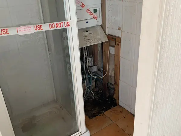 The same house emptied room by room