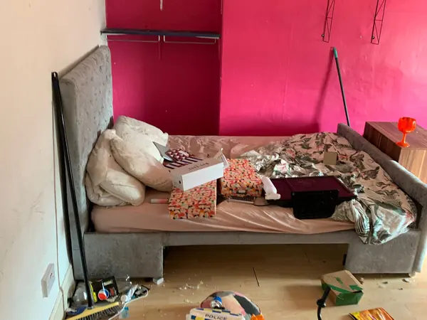 Cluttered house before clearance