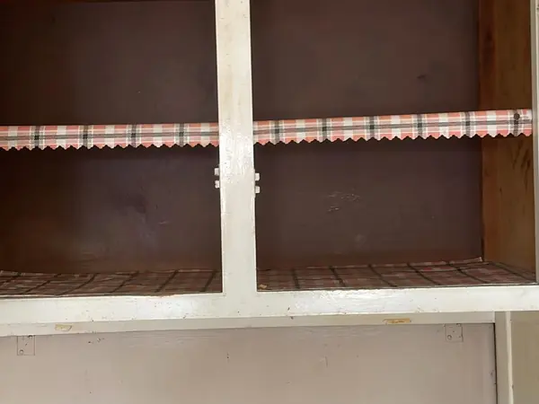 The same flat emptied and swept