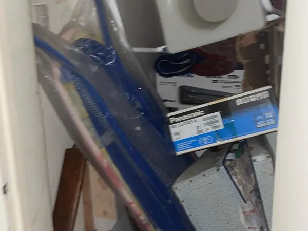 Hoarded flat before clearance